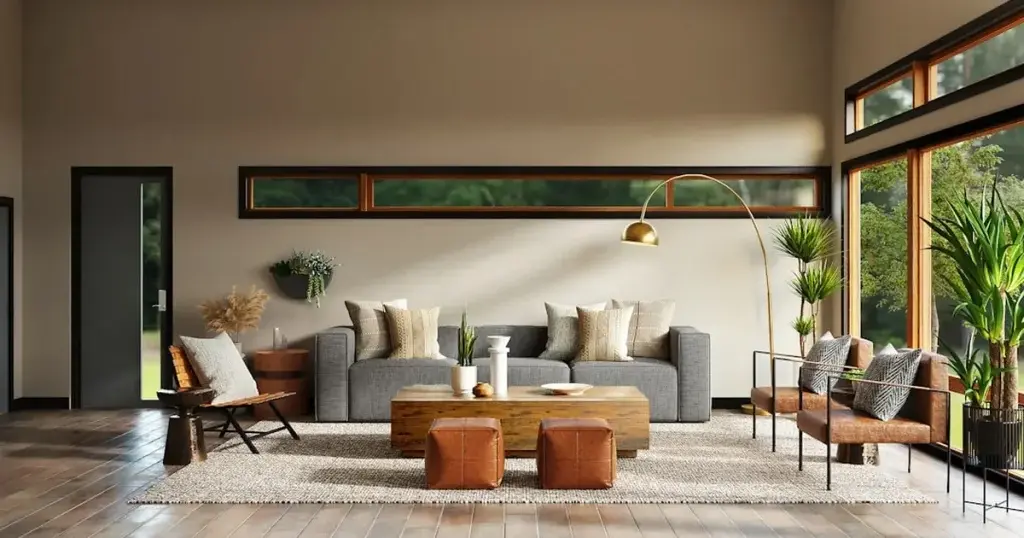 2BHK interior design cost in Chennai with a modern living room layout
